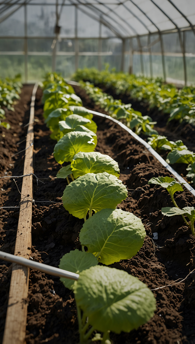 Organic-greenhouse-with-cucumbers